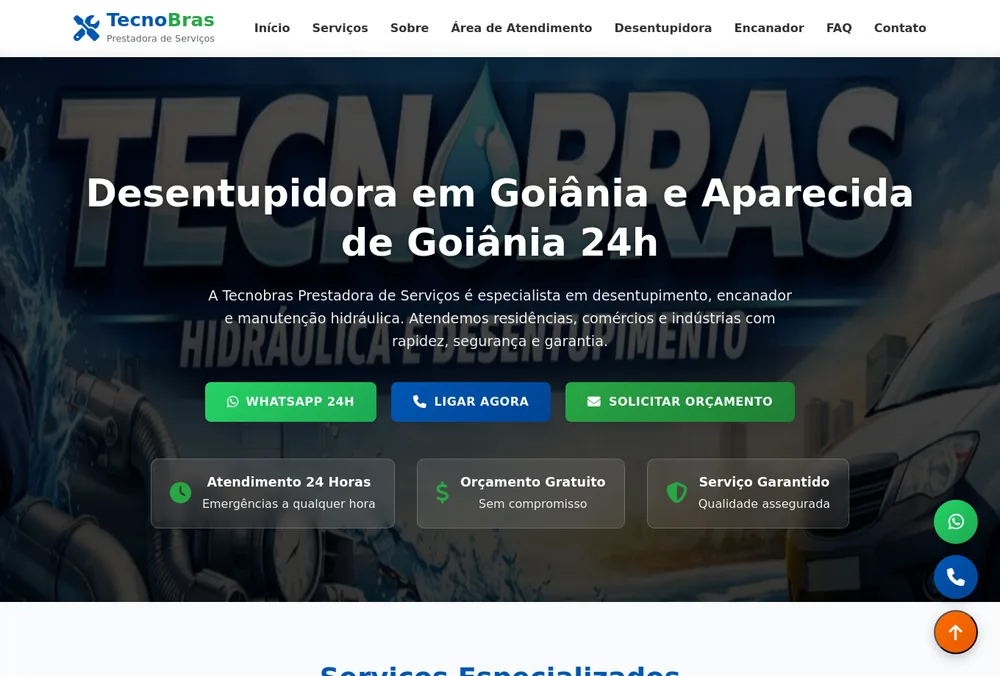 Captura do site Tecnobras